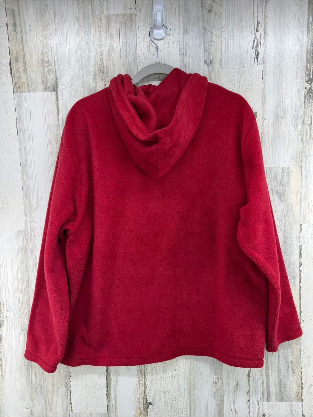 Disney Mickey Red Fleece 1/4 Zip Pullover Womens Large - Picture 2 of 7